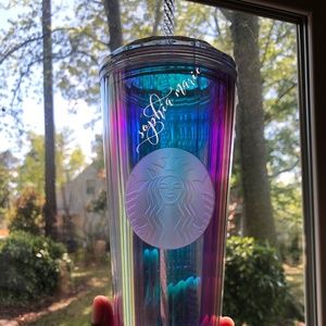 Starbucks 2020 Summer Unicorn Clear Silver Tumbler
